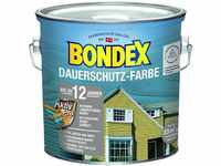 Bondex - Dauerschutz-Holzfarbe 2,5 l, silbergrau Holzschutzfarbe Holzschutz
