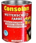 Wetterschutzfarbe Dunklelbraun 0,75 Ltr. - Consolan