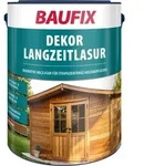 Baufix Dekor Langzeitlasur Nussbaum Seidengl&auml;nzend, 5 Liter, Holzlasur