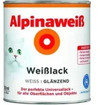 Wei&szlig; Weisslack Gl&auml;nzend 0,75 Ltr. Universallack - Alpina