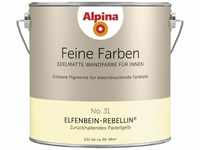 Alpina - Feine Farbe No 31 2,5 l Zurückhaltendes Pastellgelb Elfenbein Rebellin