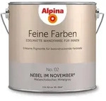 Feine Farbe No 02 2,5 L Melancholisches Mittelgrau Nebel Im November - Alpina
