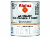 Alpina - Weißlack für Fenster & Türen 2 l weiß seidenmatt Fensterlack Türenlack