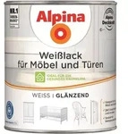 Weisslack F&uuml;r M&ouml;bel Und T&uuml;ren Gl&auml;nzend 0,75 Ltr. - Alpina