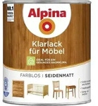 Klarlack F&uuml;r M&ouml;bel 750 Ml Farblos Seidenmatt Lack M&ouml;bellack Holzlack - Alpina