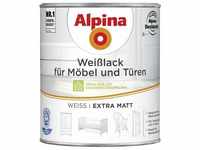 Alpina - Weißlack für Möbel und Türen 750 ml weiß extra matt Möbellack