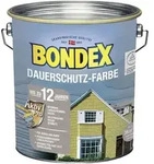 Bondex - Dauerschutz-holzfarbe 4 L, Schneewei&szlig; Holzschutzfarbe Holzschutz