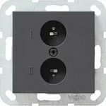 Gira Stereo-steckdose Anth System55 040228