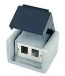 Teleg&auml;rtner Ap-geh&auml;u. Ip44,75x86x58,gr 100021370