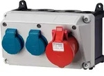 Mennekes 910007 Steckdosenkombination 1cee, 2schuko Amaxx Steckdosen-kombination,