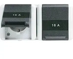 Jung Steckdose 2-fach Grau Gl&auml;nzend Ap Klappd Ip44 Wg 800 8220 Naw Bsf