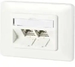 Metz Connect C6amodul 2 Port 180&deg;m Up Reinwei&szlig; 130b11d21002-e
