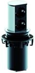 Bachmann 928.002 Steckdosenturm 2fach Silber, Schwarz 1 St.