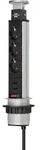Tower Power, Tischsteckdosenleiste 3-fach (steckdosen-turm, 2-fach Usb, 2m Kabel,
