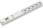 Bachmann 19zoll Steckdosenleiste 5f Mit Schalter, Alu 333.403