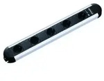 Bachmann - 331010 Steckdosenleiste 6fach Aluminium, Schwarz Schutzkontakt 1 St.