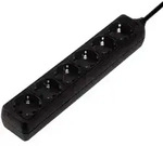 Hama - 00047759 Steckdosenleiste 6fach Schwarz Schutzkontakt 1 St.