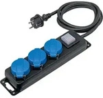 As-schwabe - As Schwabe 38603 Steckdosenleiste Mit Schalter 3fach Schwarz, Blau