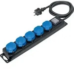 As Schwabe 38605 Steckdosenleiste Mit Schalter 5fach Schwarz, Blau Schutzkontakt 1
