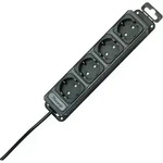 Kopp - 127115016 Steckdosenleiste 4fach Anthrazit Schutzkontakt 1 St.