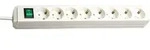 Eco-line Steckdosenleiste Mit Schalter 8-fach Wei&szlig; 3m H05vv-f 3g1,5