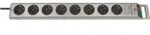 1153340118 Steckdosenleiste Mit Schalter 8fach Silber Schutzkontakt 1 St. -