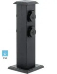 Eglo - S&auml;ule F&uuml;r Den Au&szlig;enpark 4 Mit Dieser Farbigen Schwarzen H&ouml;he 40 Cm 93426