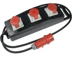 S6 Vollgummi-steckdosenleiste 400v/16a/max. 11kw Ip44