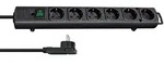 1153300100 Steckdosenleiste Mit Schalter 6fach Schwarz Flachstecker 1 St. -