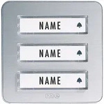 Kta-3 A/s Klingelplatte Mit Namensschild 3fach Silber 12 V/1 A - M-e