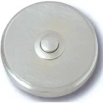 70083 Klingeltaster 1fach Vernickelt 24 V/1 A - Heidemann
