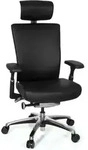 B&uuml;rostuhl Nova Leder Schwarz Hjh Office
