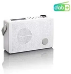 Tragbares Dab+/fm-radio Mit Wecker, Wei&szlig;, Batteriebetrieben