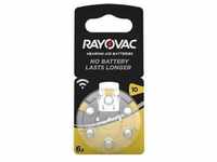 Rayovac Hörgerätebatterie HA10 Hearing Aid Acoustic 6er Rad quecksilberfrei
