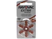 Rayovac - Hörgerätebatterie HA312 Hearing Aid Acoustic 6er Rad quecksilberfrei
