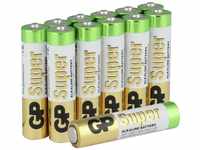 Super Micro (AAA)-Batterie Alkali-Mangan 1.5 v 12 St. - Gp Batteries