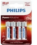 Philips - Power Lr6 Mignon (aa)-batterie Alkali-mangan 1.5 V 4 St.