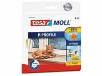 tesa Moll P-Profil Classic 6 m, weiß Türdichtungen & Fensterdichtungen