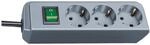 1152340015 Steckdosenleiste Mit Schalter 3fach Silber Schutzkontakt 1 St. -