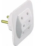 Kopp - Adapter, 3-fach: Anschluss F&uuml;r 3 Euro-stecker (3x 2,5a) - 174902005