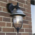 Au&szlig;en Wandlaterne Parma H&auml;ngend Im Landhausstil, Schwarz-silber, H&ouml;he 49cm