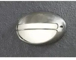 Konstsmide - Dimmbare Au&szlig;enwandleuchte Torino Oval, Aluminium / Acrylglas Opal