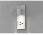 Konstsmide - Gro&szlig;e Hausnummernleuchte Modena, Au&szlig;enwandleuchte Downlight, Grau