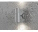 Konstsmide - Moderne Up-down Au&szlig;enwandleuchte Modena, H&ouml;he 19,5cm, Aluminium Grau