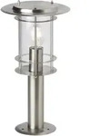 Lampe York Au&szlig;ensockelleuchte 40cm Edelstahl 1x A60, E27, 40w, Geeignet F&uuml;r