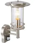 Lampe York Au&szlig;enwandleuchte Stehend Bewegungsmelder Edelstahl 1x A60, E27, 40w, G.f.