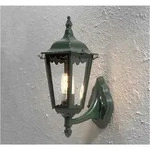 Wandleuchte Firenze, Vierstrebig, E27, Aluminium Gr&uuml;n, H&ouml;he 44 Cm