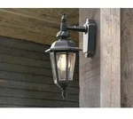 Konstsmide - Au&szlig;enwandleuchte Pallas Laterne H&auml;ngend, Alu Schwarz, H&ouml;he 42cm