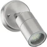 Eglo - Led Au&szlig;en-wandleuchte Stockholm 1 Gu10 Edelstahl Warmwei&szlig; Au&szlig;en-wandleuchte