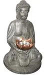Buddha Dekoleuchte F&uuml;r Den Garten - Led Solarbeleuchtung Aus Kunststoff